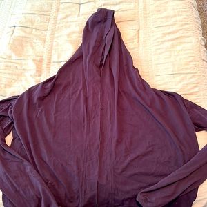 Lululemon purple cardigan with hood.